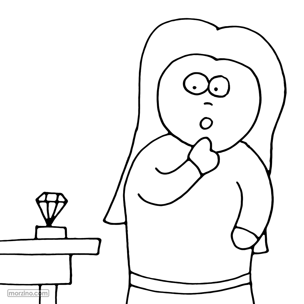 Ausmalbild: Ich staune