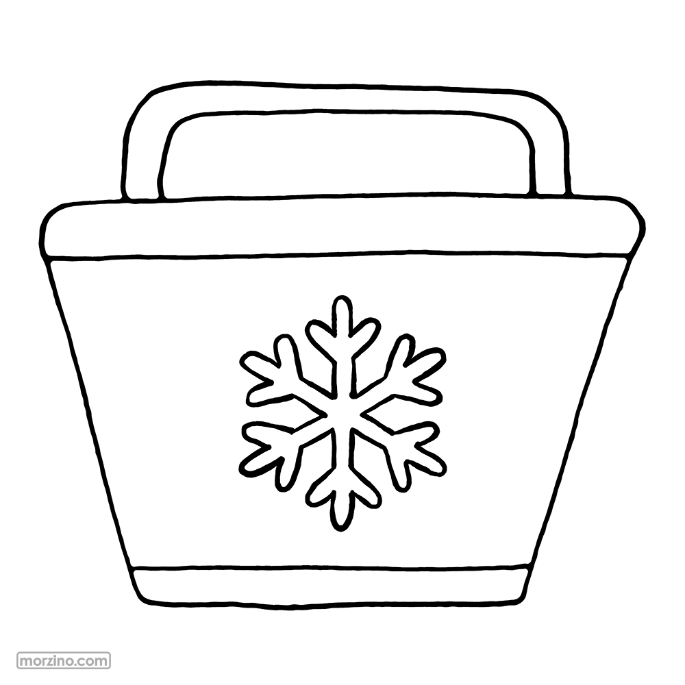 Ausmalbild: Kühlbox