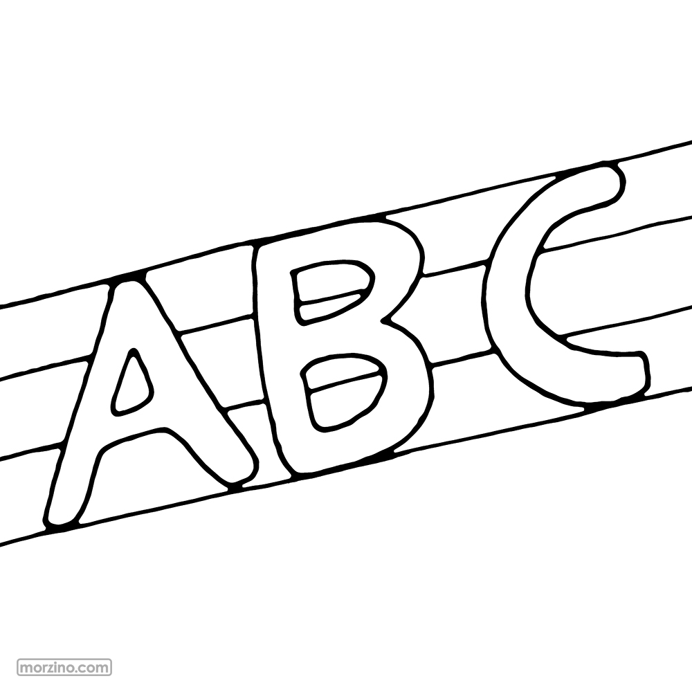 Ausmalbild: Buchstabe