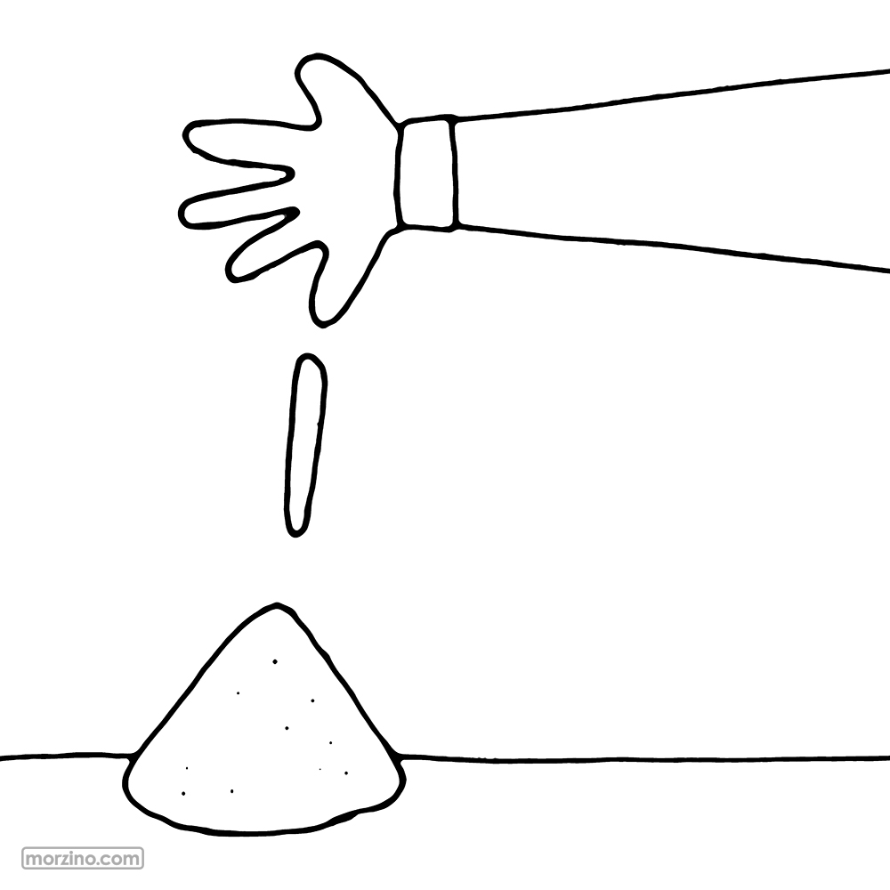 Ausmalbild: Ich streue