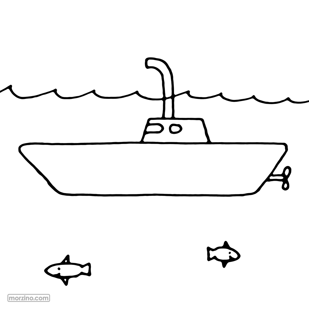 Ausmalbild: Periskop