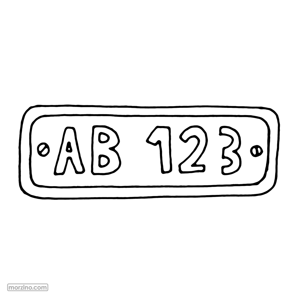 Ausmolbild: Nummereschëld