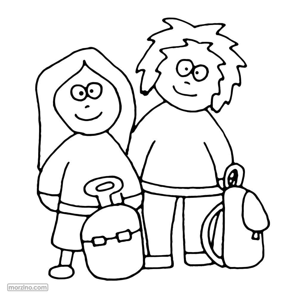 Ausmolbild: Schoulsäk