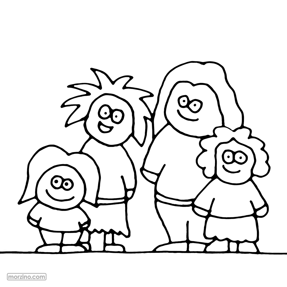 Ausmalbild: Mädchen